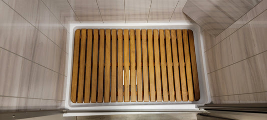 REV 21 and later Vienna Teak Shower Mat