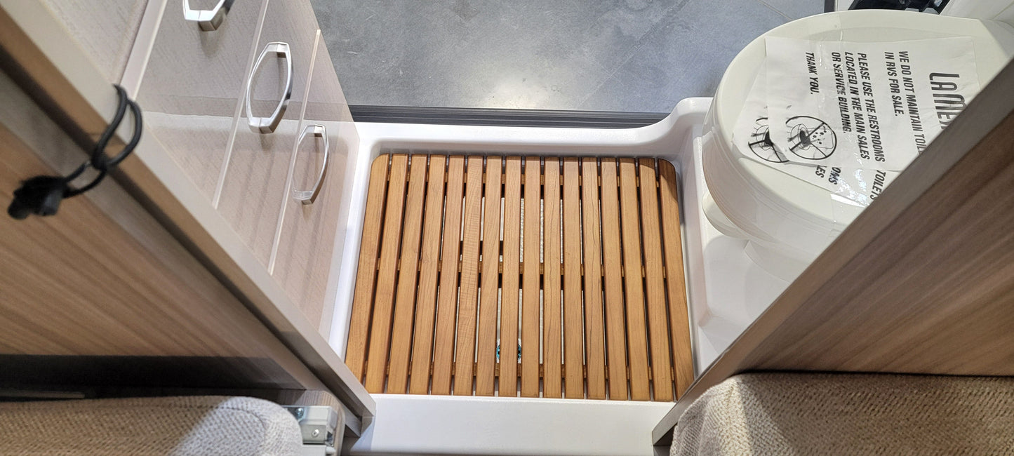 Entegra Ethos & Arc Teak Shower Mat